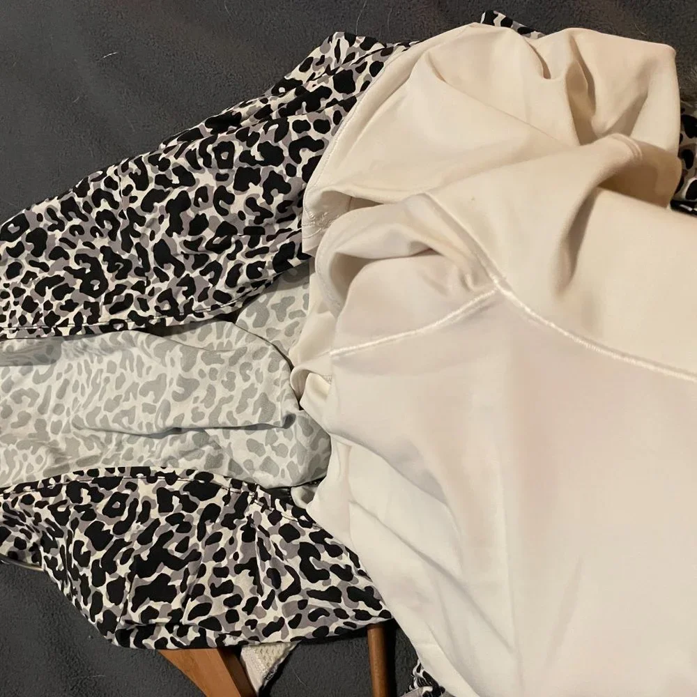 Outdoor Voices Snow Leopard SET: Exercise Dress + Doing Things Bra, Size Medium - Picture 14 of 14